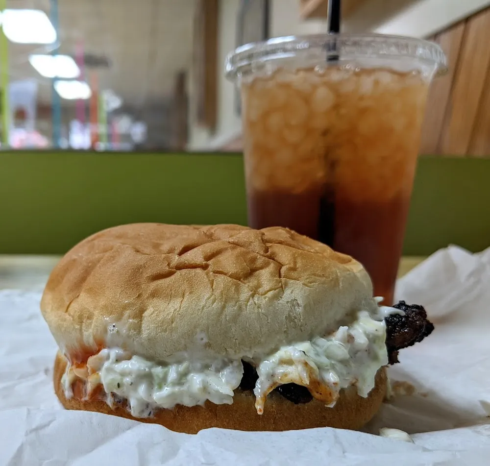Hamburger and Sweet Tea